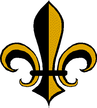 Obviously not yellow either, but this is right type of fleur-de-lis i want.