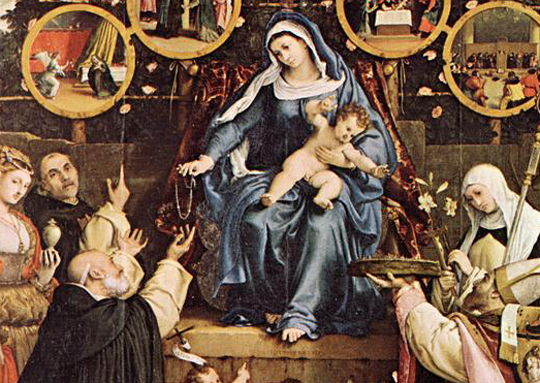 Detail from Madonna of the Rosary