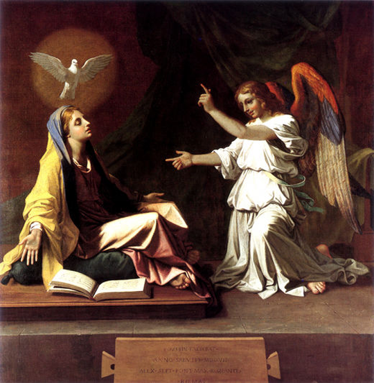 The Annunciation by Poussin